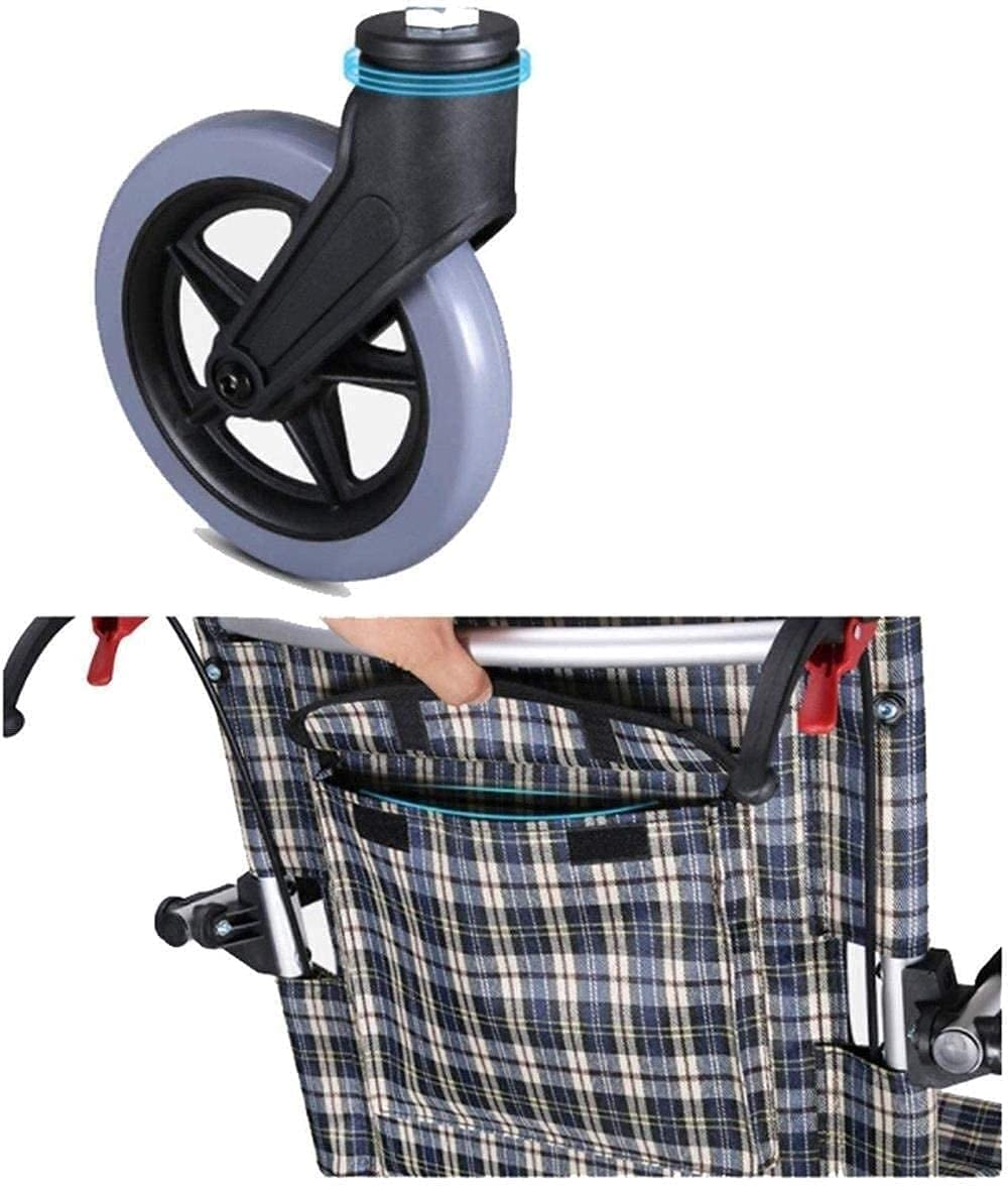 Silla de Ruedas de Aluminio-Ligera Y Plegable para Niños, Peso Neto 5Kg