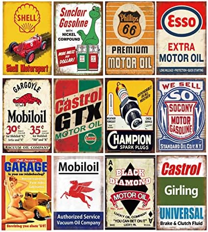 Personalizzato Garage Sign Retro Porta Wall Plate Vintage Motor - Foto 12