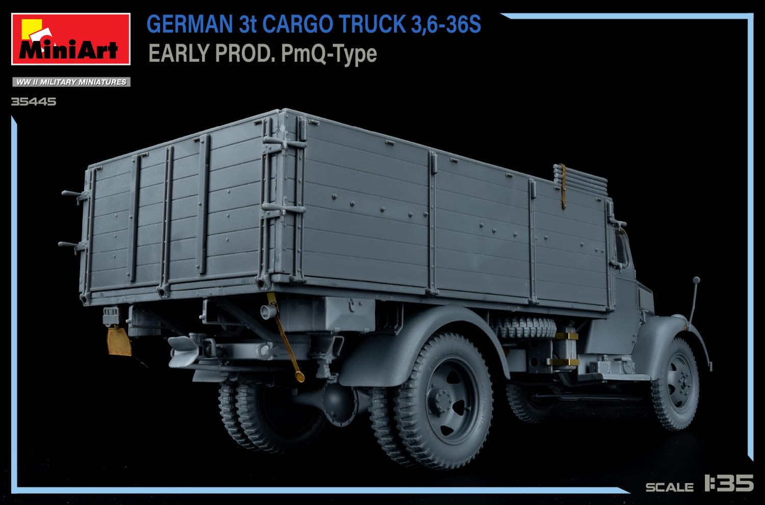 MiniArt 35445 1:35 Dt. 3t Cargo Truck früfrühen Prod. - Reproducción fiel de maquetas, fabricación de maquetas, kit de plástico, manualidades, afición, pegado, maqueta, montaje, sin pintar