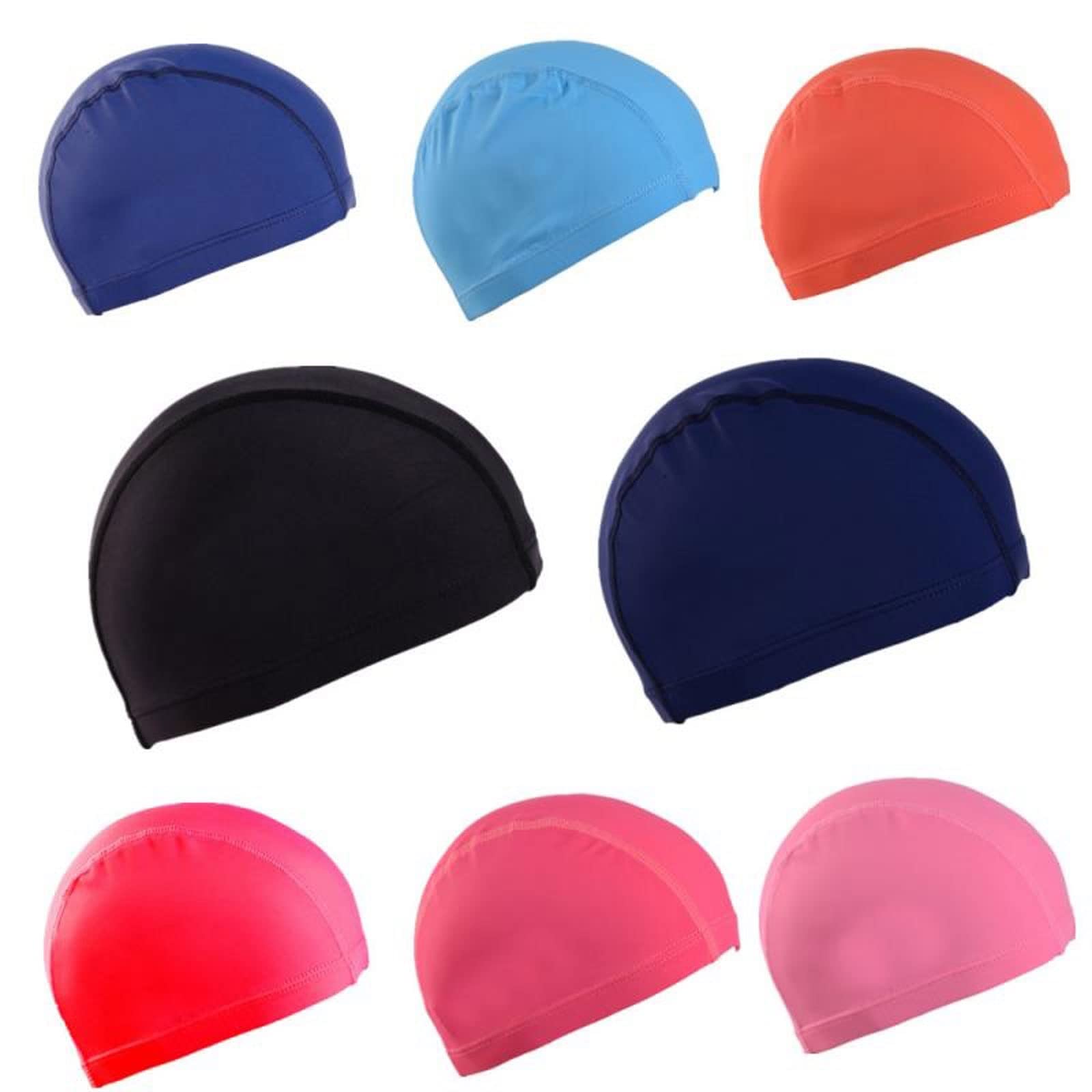 Bonnet de bain taille unique pour homme et femme - En nylon élastique - Protection des oreilles - Bonnet de piscine ultra fin