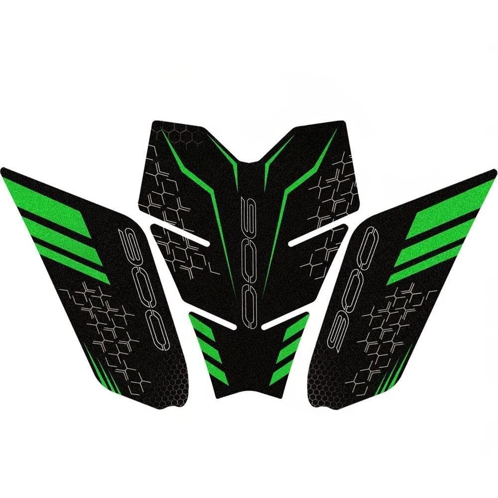 Protection de réservoir Z900 vert : autocollant anti-rayure et antiglisse