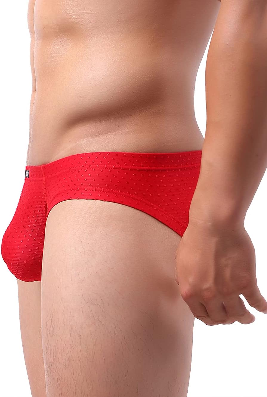 iKingsky Men's Four Way Stretch Pouch Briefs Soft Bulge Underwear Sexy Low Rise Underpanties for Men - Image 3