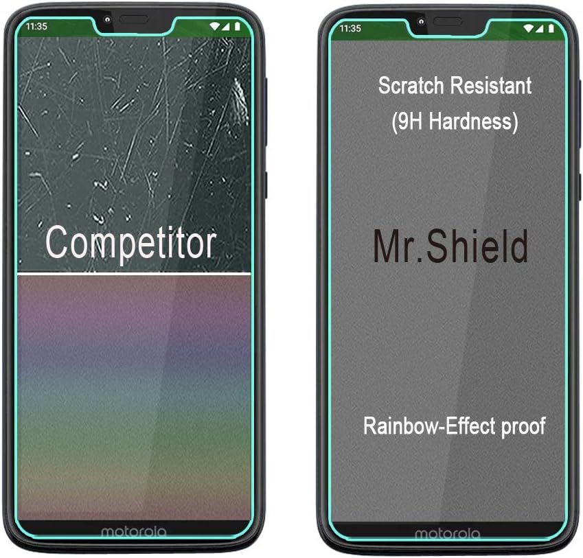 Mr.Shield [3-PACK] Designed For Motorola (Moto G7 Supra) [Tempered Glass] Screen Protector with Lifetime Replacement