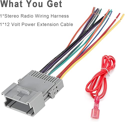 Miniatura 5 de Reemplazo para GM Chevy Silverado, Chevrolet Suburban, GMC Sierra, Buick, Pontiac, Hummer Aftermarket Stereo Radio Cable Arnés Adaptador