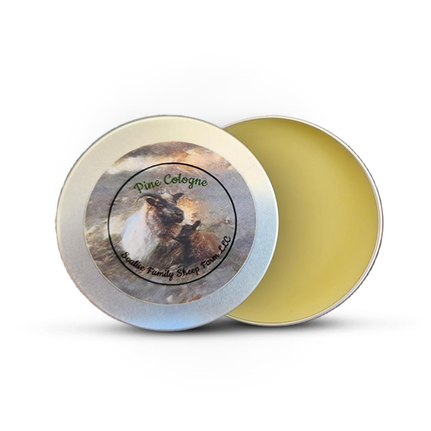 Scalise Family Sheep Farm Pine Cologne for Unisex Solid Cologne with Beeswax Coconut Oil Essential Fragrance Oils Natural