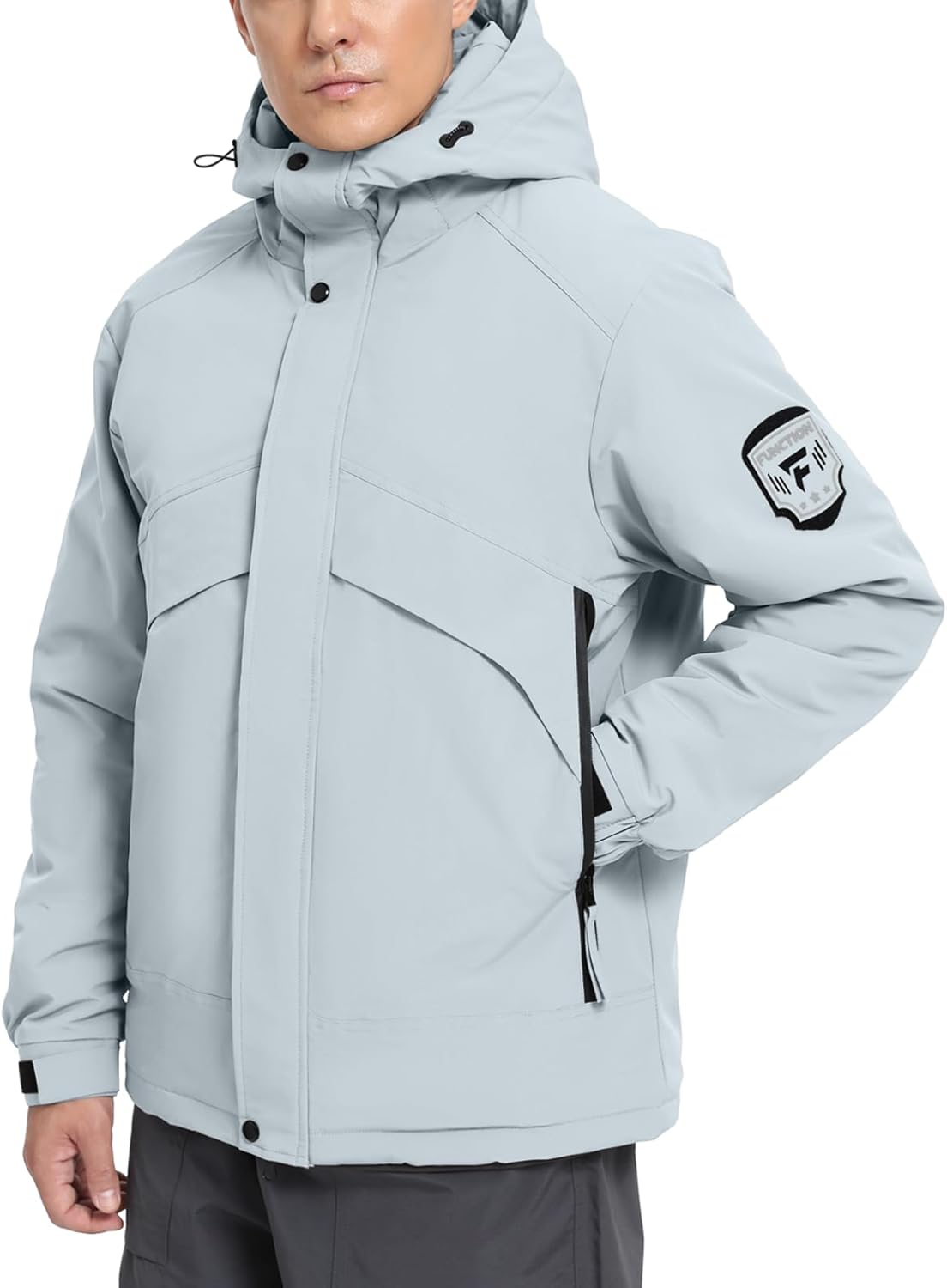 Men's Ski Jacket Waterproof Warm Winter Coat Windproof Insulated Snowboard Jacket Hooded Mountain Windbreaker - Image 2