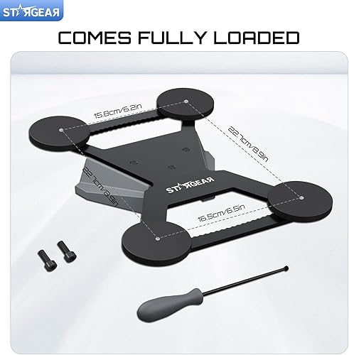 Miniatura 5 de Starlink Mini Mount, magnético con bases magnéticas de alta resistencia de 200 libras, Starlink Mini accesorios con cerradura Starlink Mini Mount
