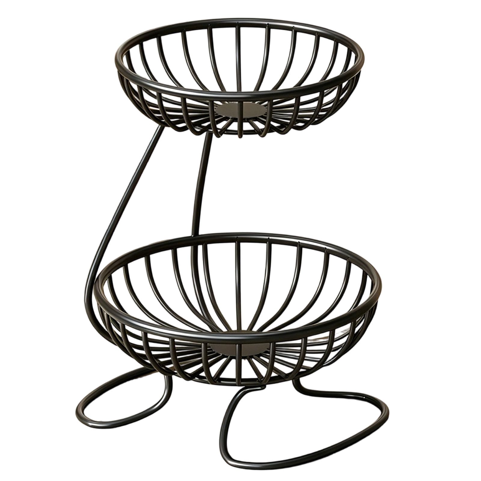 FROMCEO Multifunction Metal Kitchen Shelf Iron Fruit Tray Organiser Upgrades for Fruits & Green Simple Styles Styles Fit Any Decors Desktop Fruit Basket