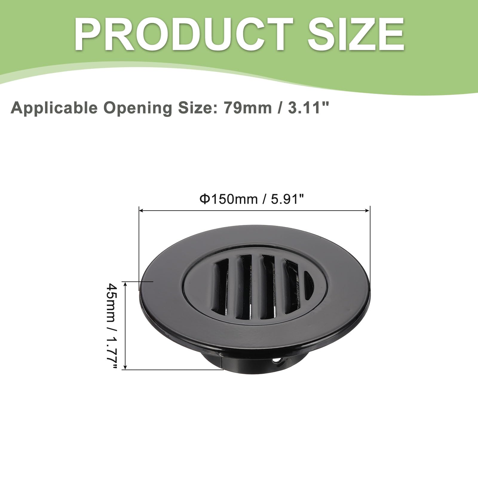 PATIKIL 3 Inch Round Soffit Vent - Image 2