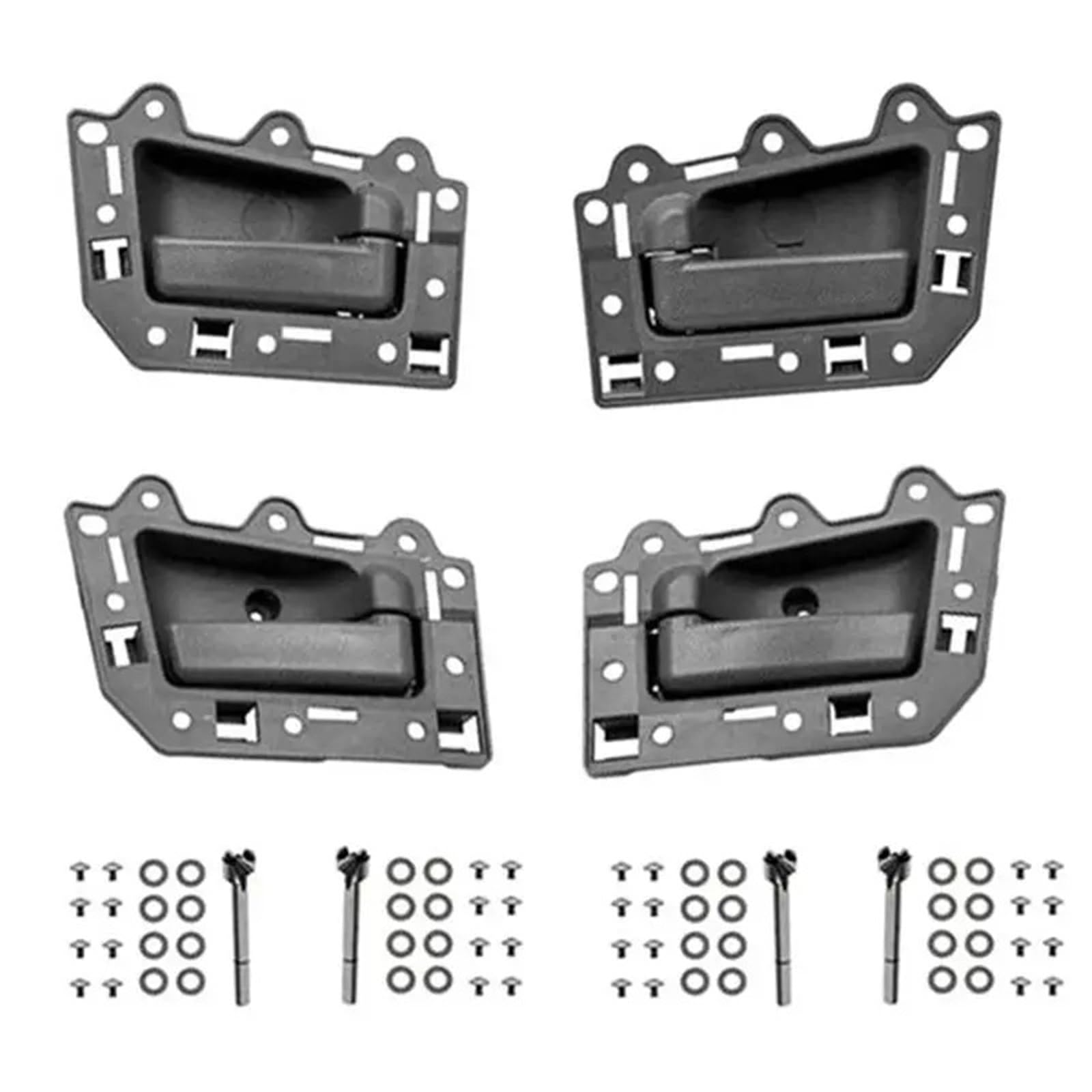 HFEWCVK Fit for Je//ep Grand Cherokee 2005-2011 1JV471J3AA 1JV461J3AA 5HR411J3AK 5HR421J3AK NEW-1Set 4PCS Car Interior Door Handle