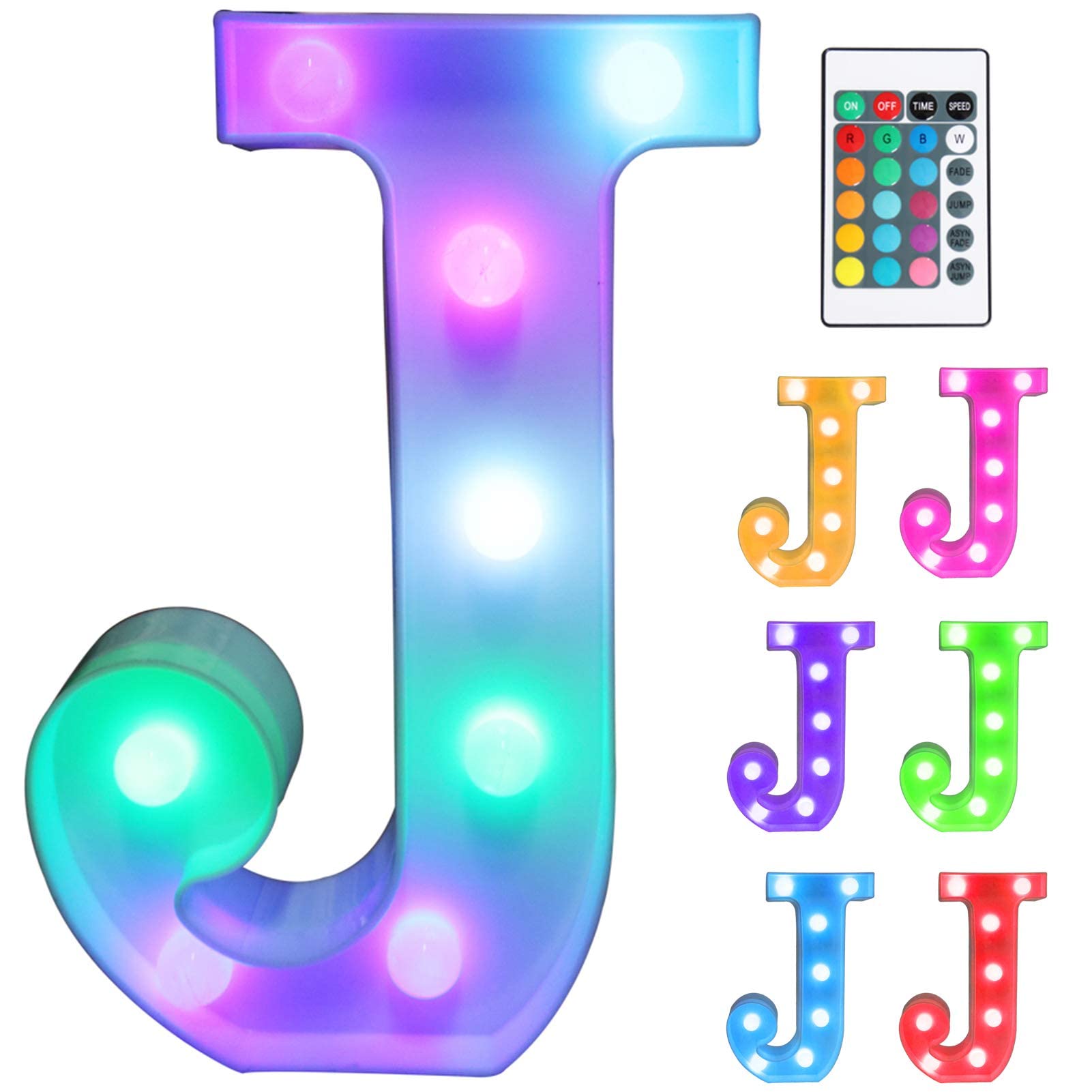 LED Light Up Letters - Battery-Operated Marquee Alphabet For Party & Home Decor - View #2