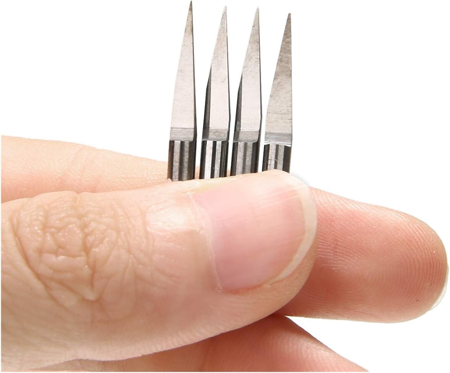 Hardware Milling Cutter 20pcs PCB Engraving Tool CNC Milling Cutter 3.175mm Shank Milling Cutter Tungsten Carbide Milling Cutter Head