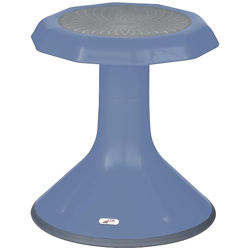 ECR4Kids - Taburete oscilante ACE de compromiso de núcleo activo, altura del asiento de 15 pulgadas, asiento flexible, azul en polvo