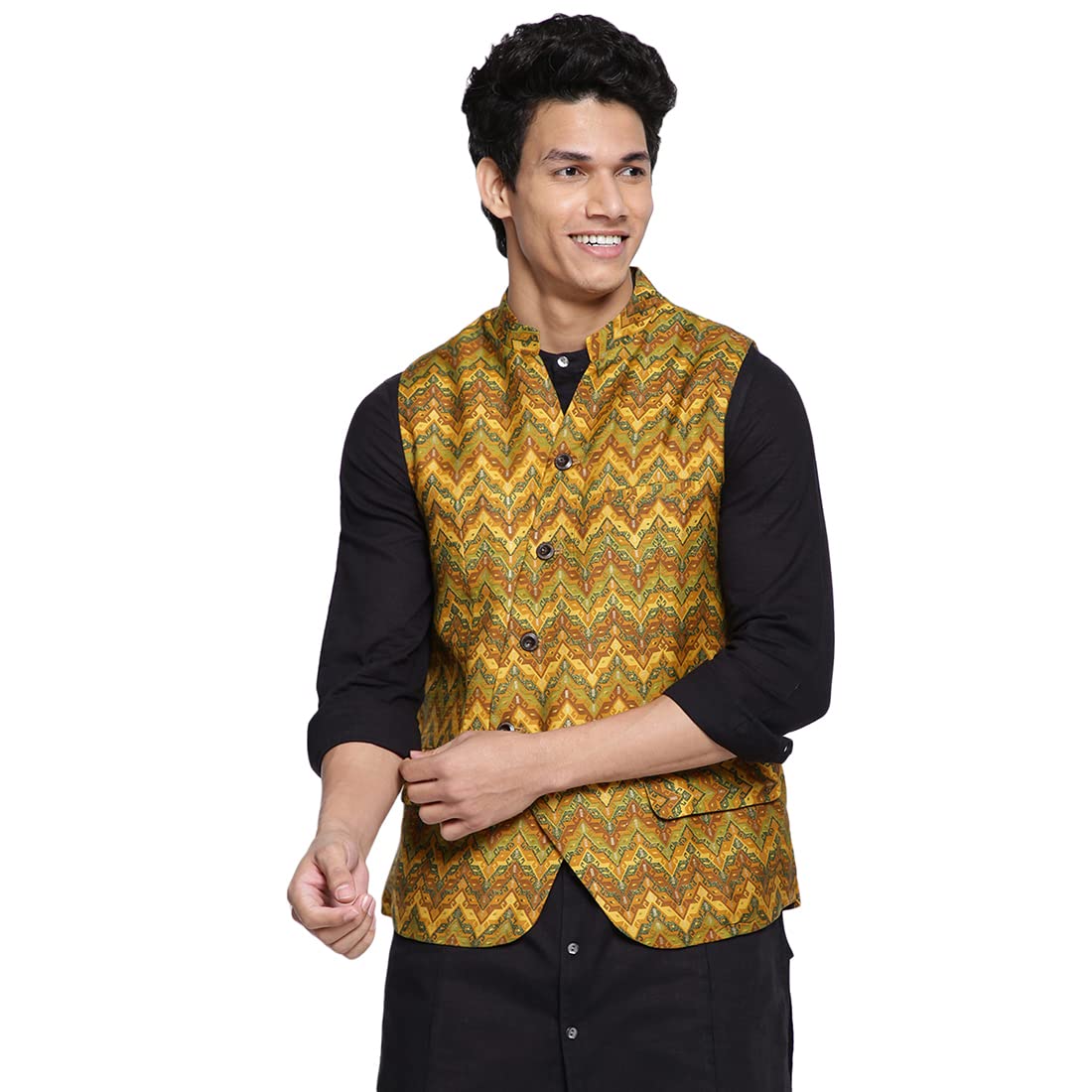 Fabindia Herren Nehru Jacke