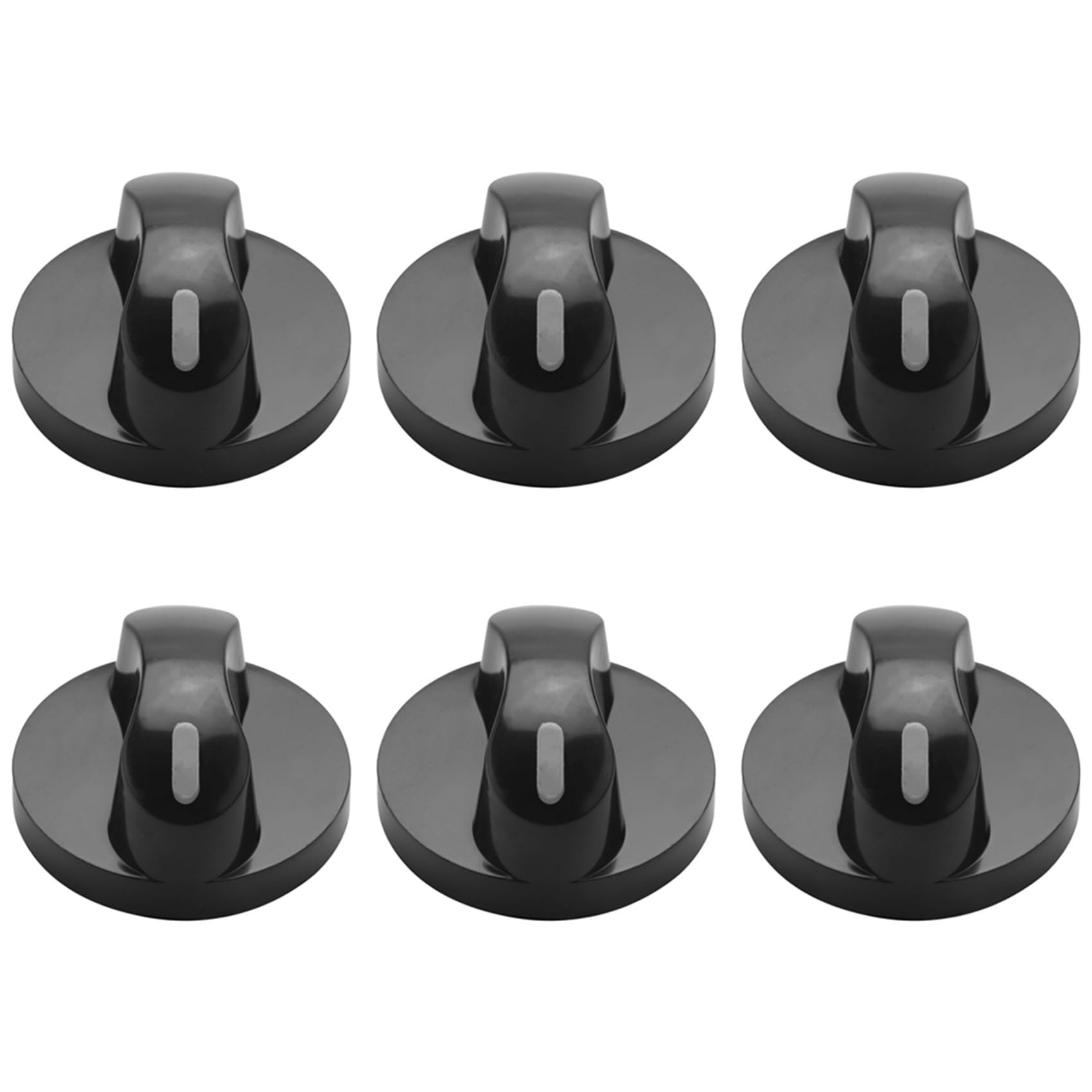 Hndhbfgrt 6X Plastic Kitchen Gas Stove Stove Oven Control Rotary Knob Black