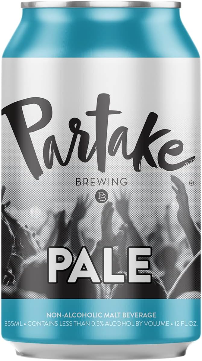 Partake Brewing Non Alcoholic Craft Beer PALE 24 Pack Low Calorie