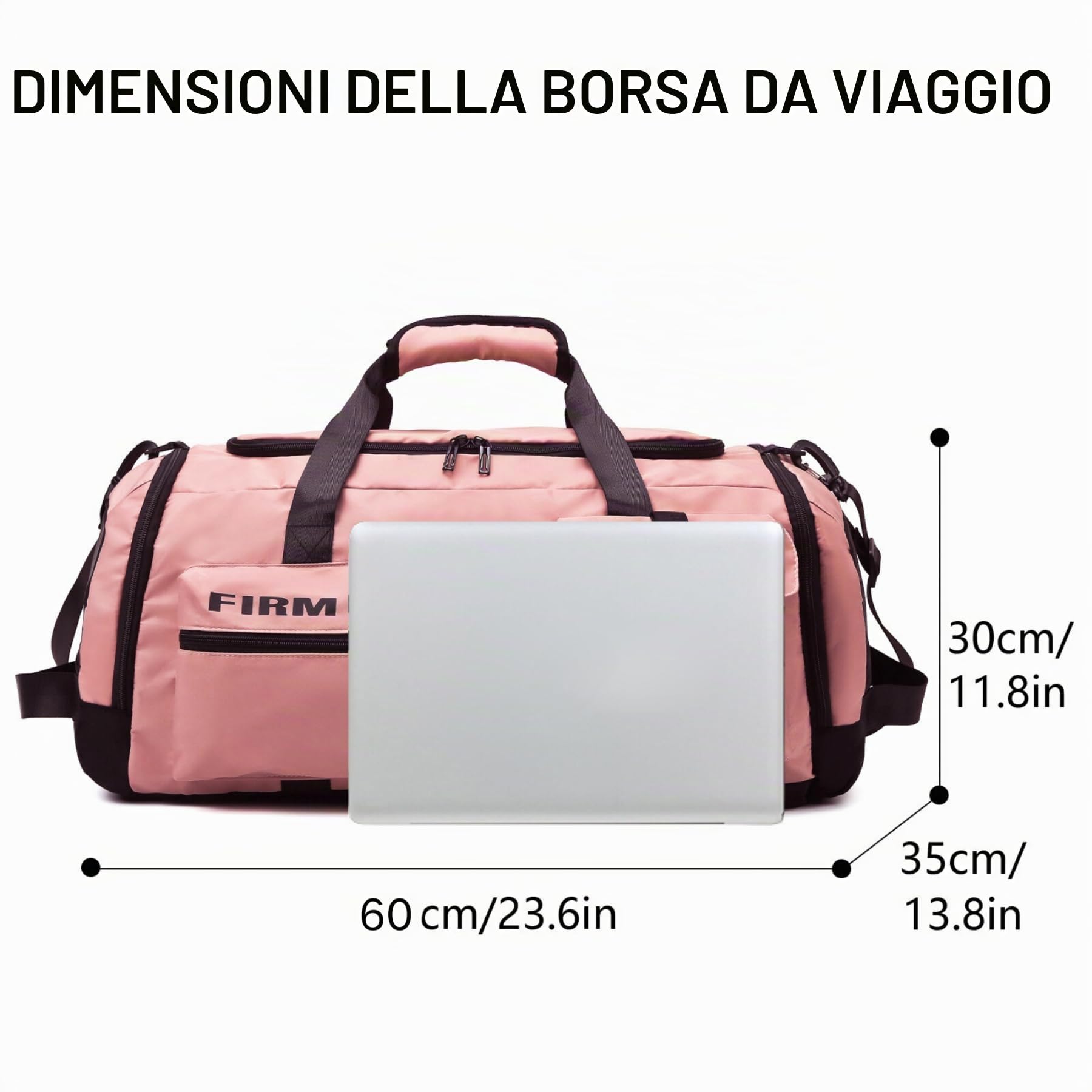 Suweir Borsone Palestra, 65L Borsa da Viaggio con Scomparto per Scarpe e Tasca Bagnata
