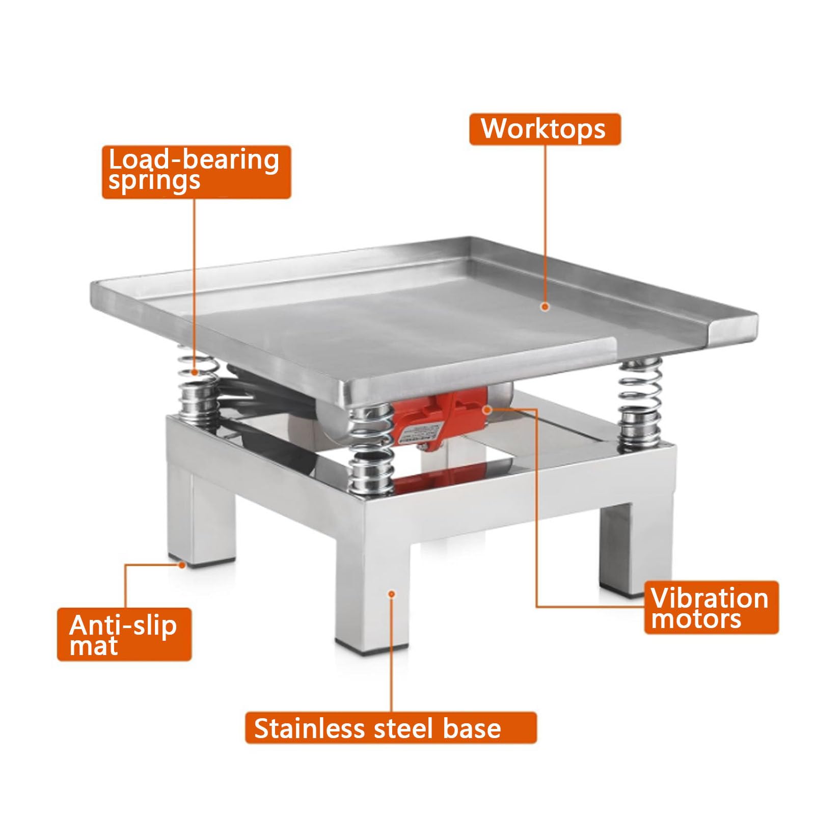 Amazon.com: Ostreemaner Concrete Shaker Table, 35 X 35 Cm Electric Vibration  Test, Stainless Steel Mini Shaker Table, Benchtop Test Block Vibration  Platform, Square Vibrator/Laboratory Equipment : Tools & Home Improvement
