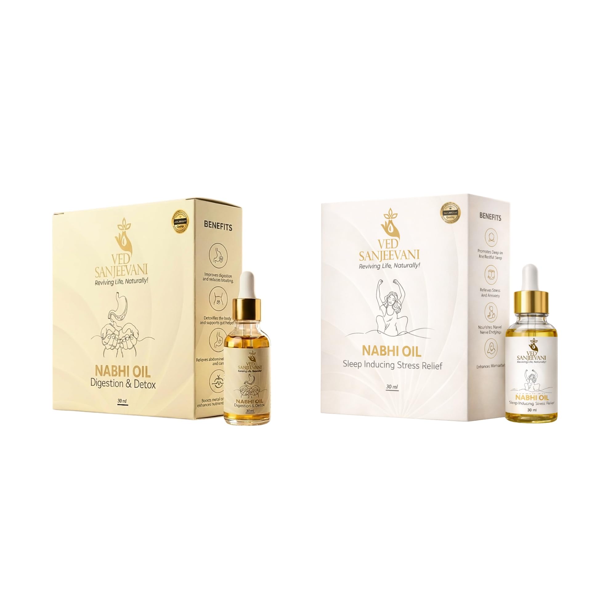 Couple’S Wellness Combo – Includes Sleep Inducing Nabhi Oil and Digestion & Detox Nabhi Oil, Ayurvedic Wellness Oils for Daily Use, Holistic Self-Care Solution, Pack of 2-image-13