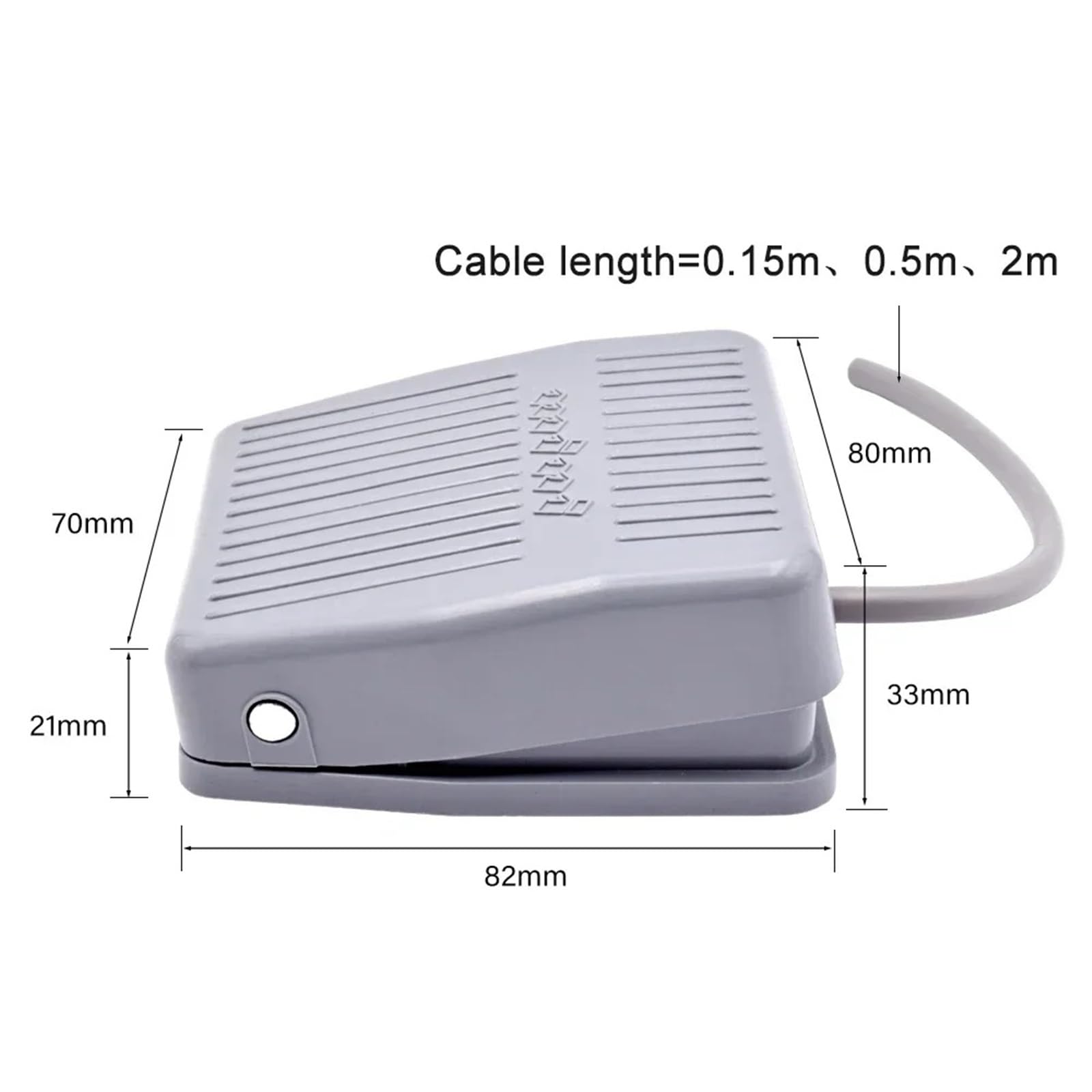 Interruptor de pie Pedal de Control eléctrico TFS-201 SPDT, 220 V CA, 10 A, Encendido y Apagado, Gris, momentáneo, 1 Unidad(2m)