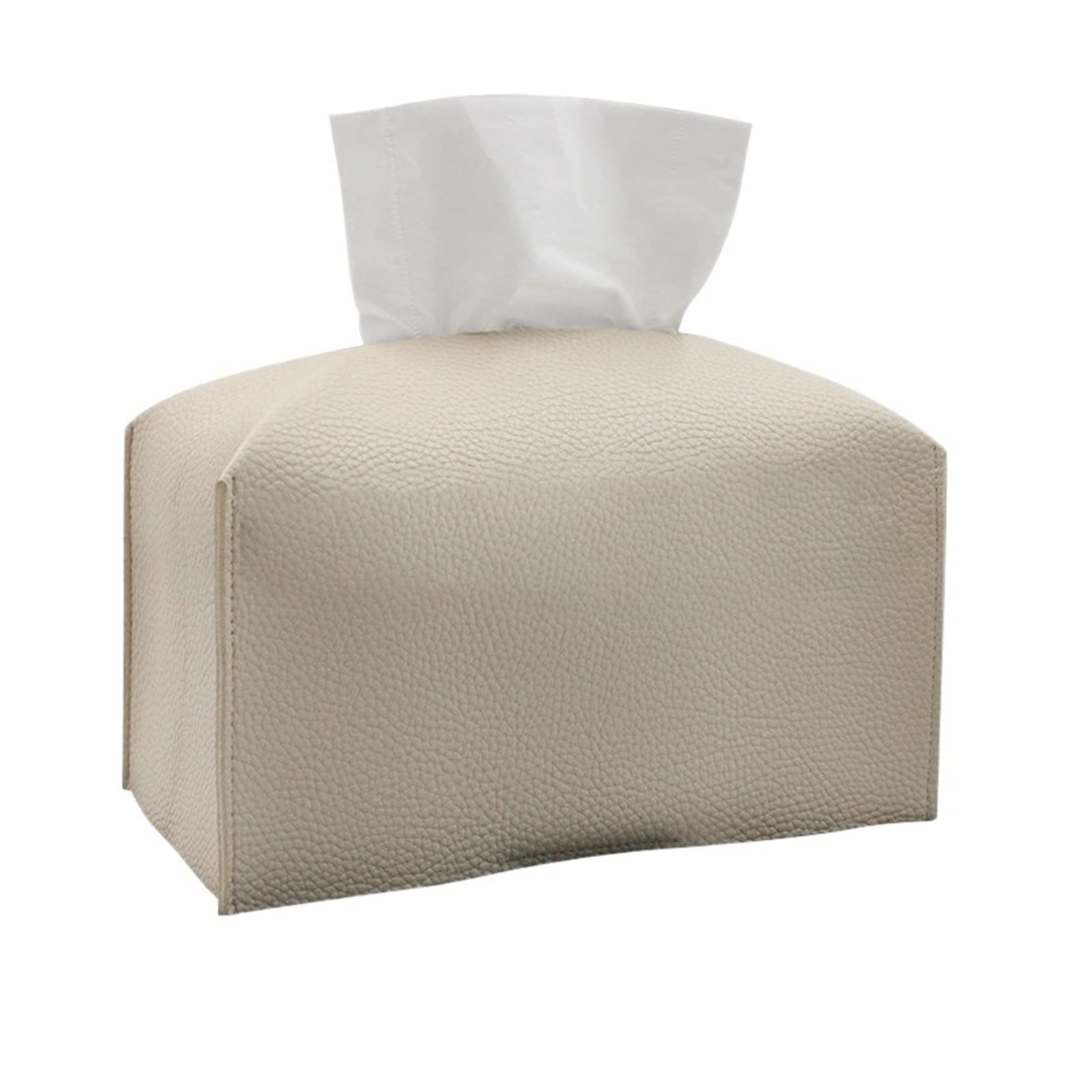 rectangular tissue box cover, Tissue Box Holder Tissue Box Container Leather Retro Towel Napkin Papers Bag Holder Box
