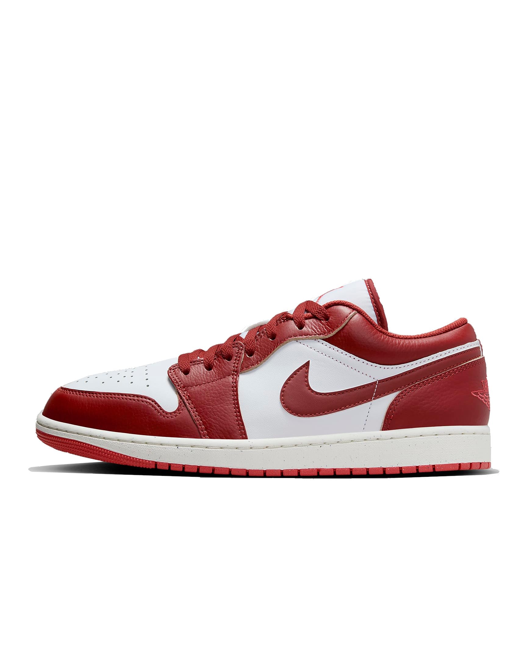 NIKE Hombres 1 Low White/Dune Red-Lobster-Sail (FJ3459 160)