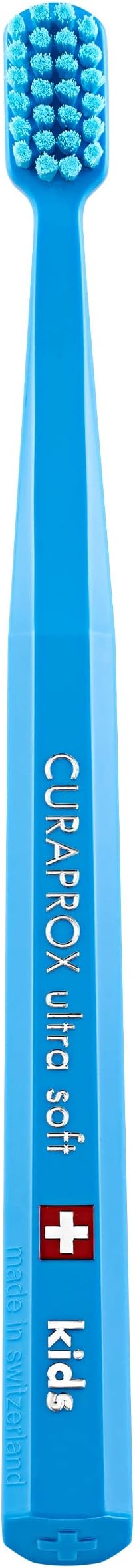 CS Kids Toothbrush - Manual Toothbrush for Kids with 5500 CUREN Ultra Soft Bristles and Small Brush Head - Random Color