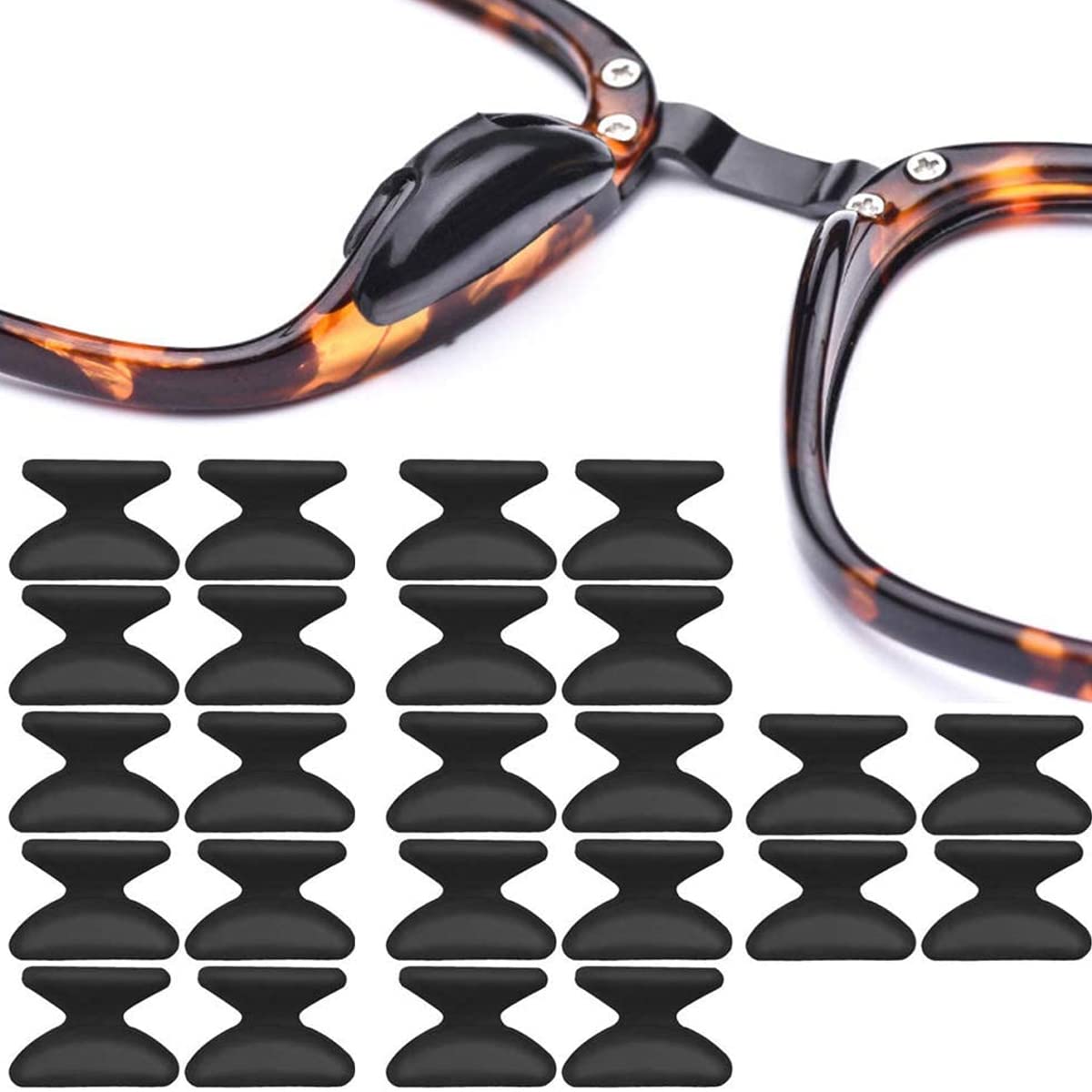 MAYCREATE® 12 Pairs Eyeglass Nose Pads, Anti-Slip Silicone Glasses Nose Support Pads Replacement, Anti-Slip Air Chamber Nose Pads for Full Plastic Frames (B0BRMCRZ71) Amazon Price History, Amazon Price Tracker