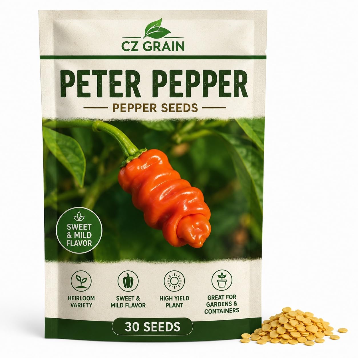 ペーターさん Amazon.com : Peter Pepper Seeds to Plant (30 Seeds) - Easy to Grow