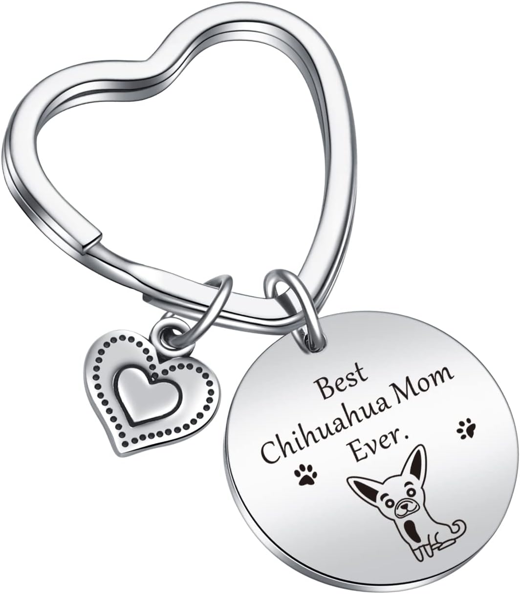 Best Chihuahua Mom Ever Gift Chihuahua Mom Gift Dog Mom Keychain Veterinarian Gift Veterinarian Keychain Chihuahua Mom Keychain Vet Tech Gift Chihuahua Owner Keychain Chihuahua Keychain