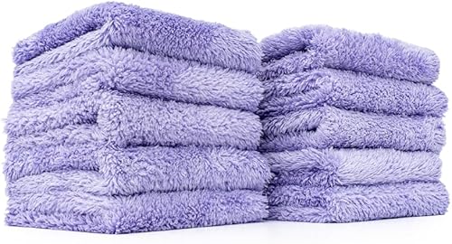 The Rag Company - The Eaglet 350 paquete de 10 unidades profesionales coreanos 7030 mezcla toallas de microfibra súper afelpada perfectas para