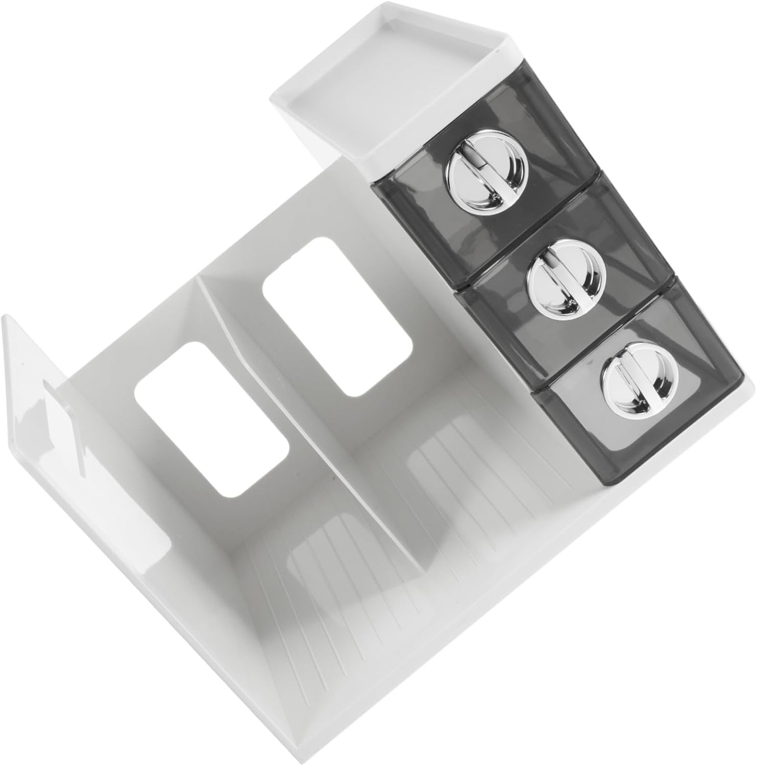 Magazine Desktop Organizer Rack Stylish Document Storage Bookend for Efficient File Organization Space-Saving Design for Home Office and School Use Grey and Finish