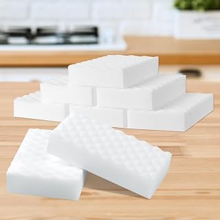 Cleaning Sponge 8 Pack, Magic Cleaning Pads for Walls Oven, Kitchen, and Shoe Cleaner, Ultra Foamy Erasers Sponge, Universal Cleaner