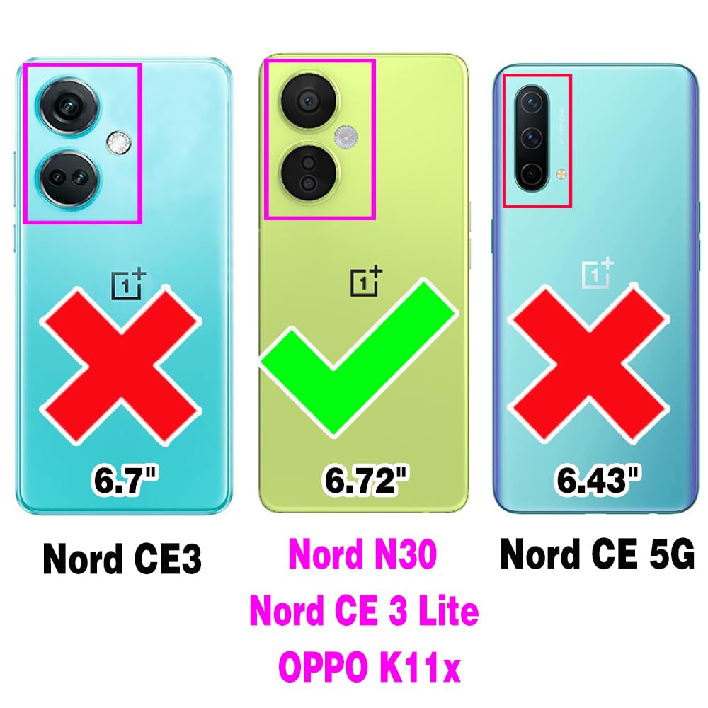 Wallet Case For OnePlus Nord N30/CE 3 Lite | With Wrist Strap & 11 Card Slots | Purple Zipper Phone Cover