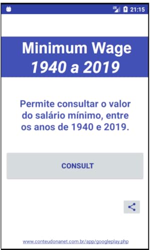 SALÁRIO MÍNIMO - De 1940 até 2019