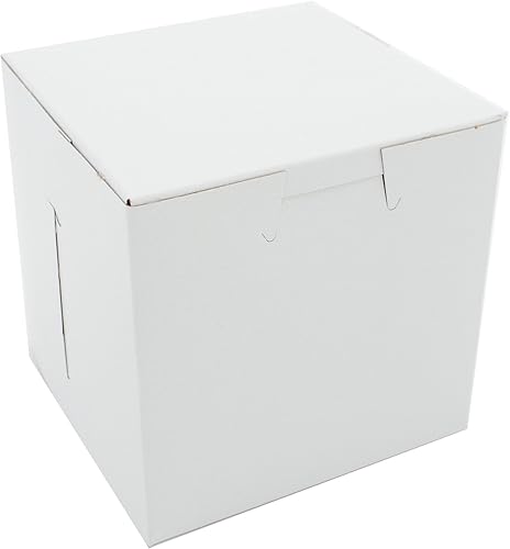 Southern Champion Tray 0908 - Caja de cartón de papel de estraza, revestimiento de arcilla, blanco, sin ventana, 4-12pulgadas de largo x