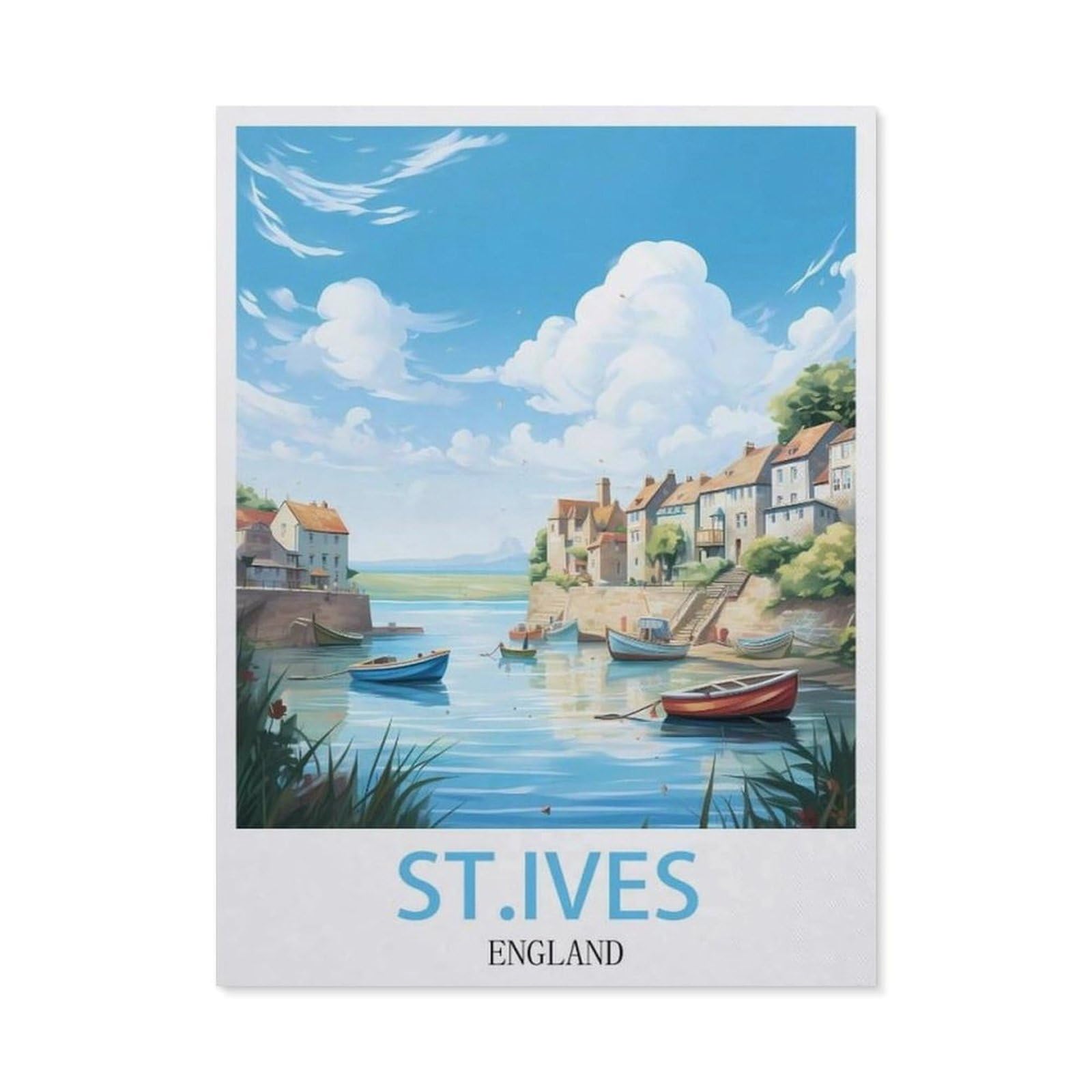 Tin Sign，Saint Ives England(20x30cm）