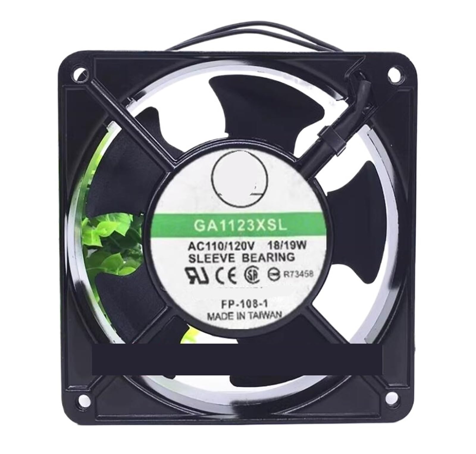PEQYUACTE GA1123XSL AC 110V/120V 18/19W 120x120x38mm 2-Wire Cooling Fan