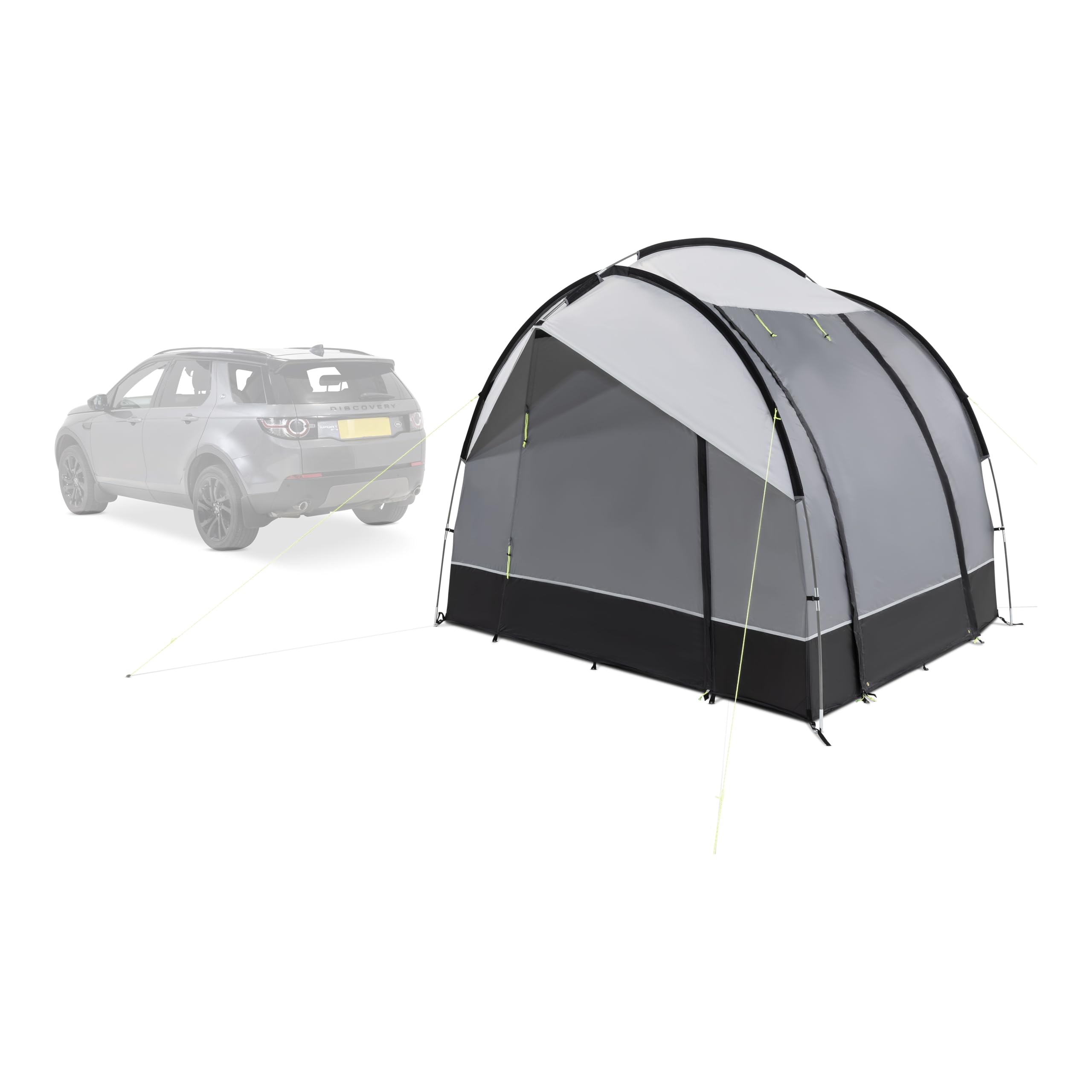 Kampa Drängler Busvorzelt Freistehend – 6,6 m² Heckzelt Auto Für 2 Personen – Autozelt Wasserdicht – 2,4 m breit – mit Fenster & Mückennetz – Camping & Outdoor