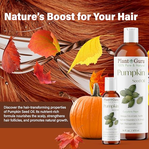 Pumpkin Seed Oil 2 oz. Virgin, Unrefined Cold Pressed 100% Pure Natural - Skin, Body And Face. Great for Aromatherapy & More!