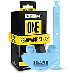 Nxtrnd One Football Mouth Guard, Strap Included, Fits Adult & Youth (Light Blue)