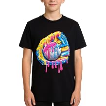 Boys Short Sleeve T Shirts Kids Summer Crewneck Tops Loose Fit Basic Tees for 8-12 Years