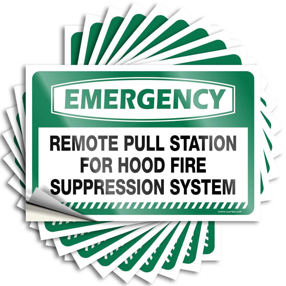 Saying Books Durable Vinyl - Emergency Remote Pull Station for Hood Fire Suppression Helmet for Sports Use(8X12CM)