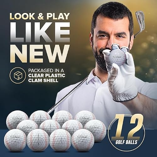 GBM Baseball Certified Refinished Titleist Pro V1X Golf Balls - Set of 12