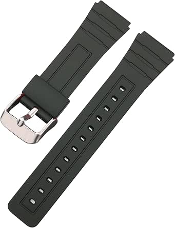 Cinturino Morbido PU Per Casio F-91W / A158 / A168 - Sgancio Rapido, 18mm, Con Strumento
