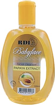 RDL Babyface Facial Cleanser PAYA EXTRACT 5.1 fl oz 150 ml x 2 Pcs