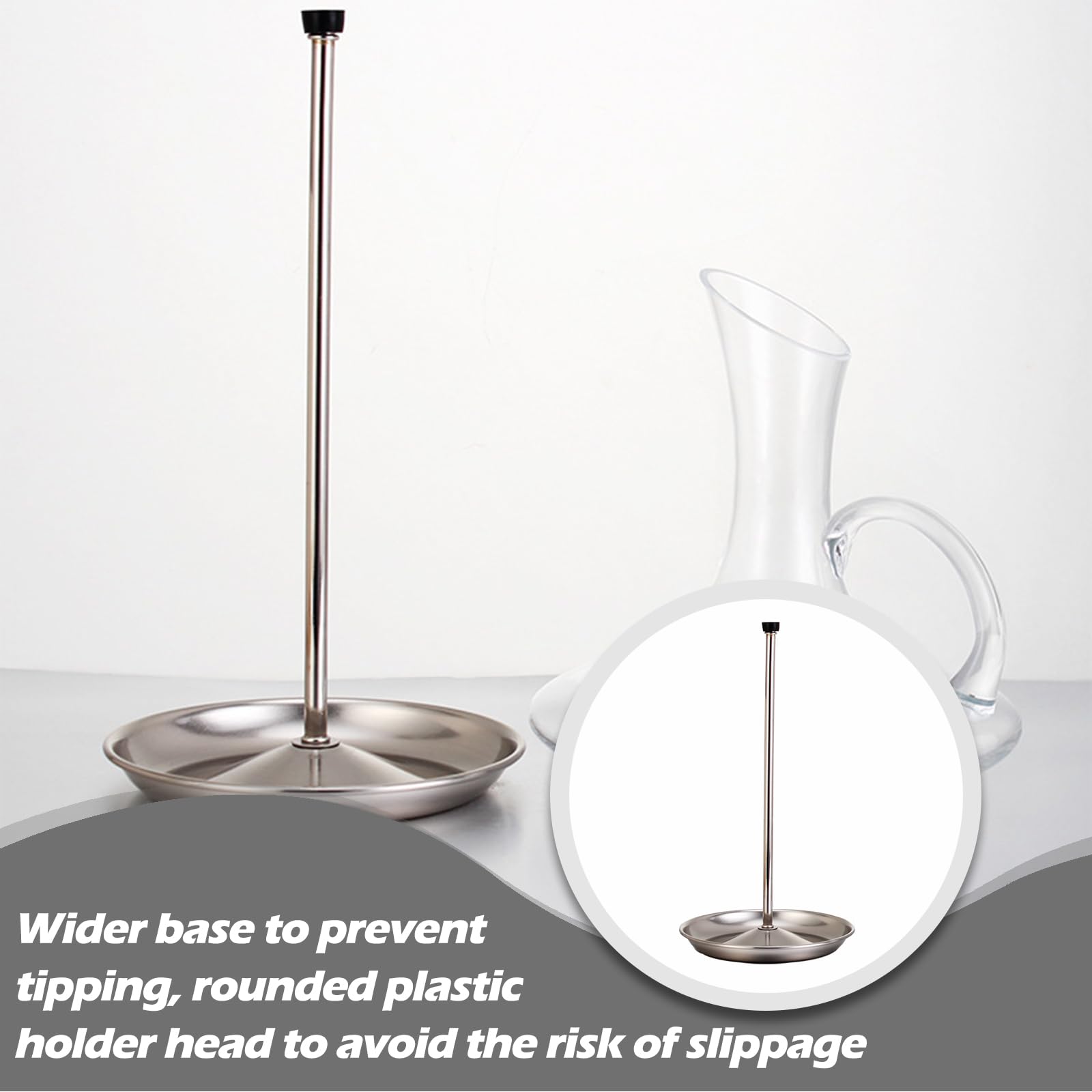 Soporte de Acero Inoxidable para Decantador de Vino Estante de Drenaje