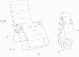 Lafuma MOBILIER - Fauteuil Matelassé Relax Zéro Gravité RSX Clip XL - Chaise Longue Multiposition Pliante Jardin et Intérieur -Toile AirComfort® Résistante - Tout Confort, France - Marron Taupe - 7