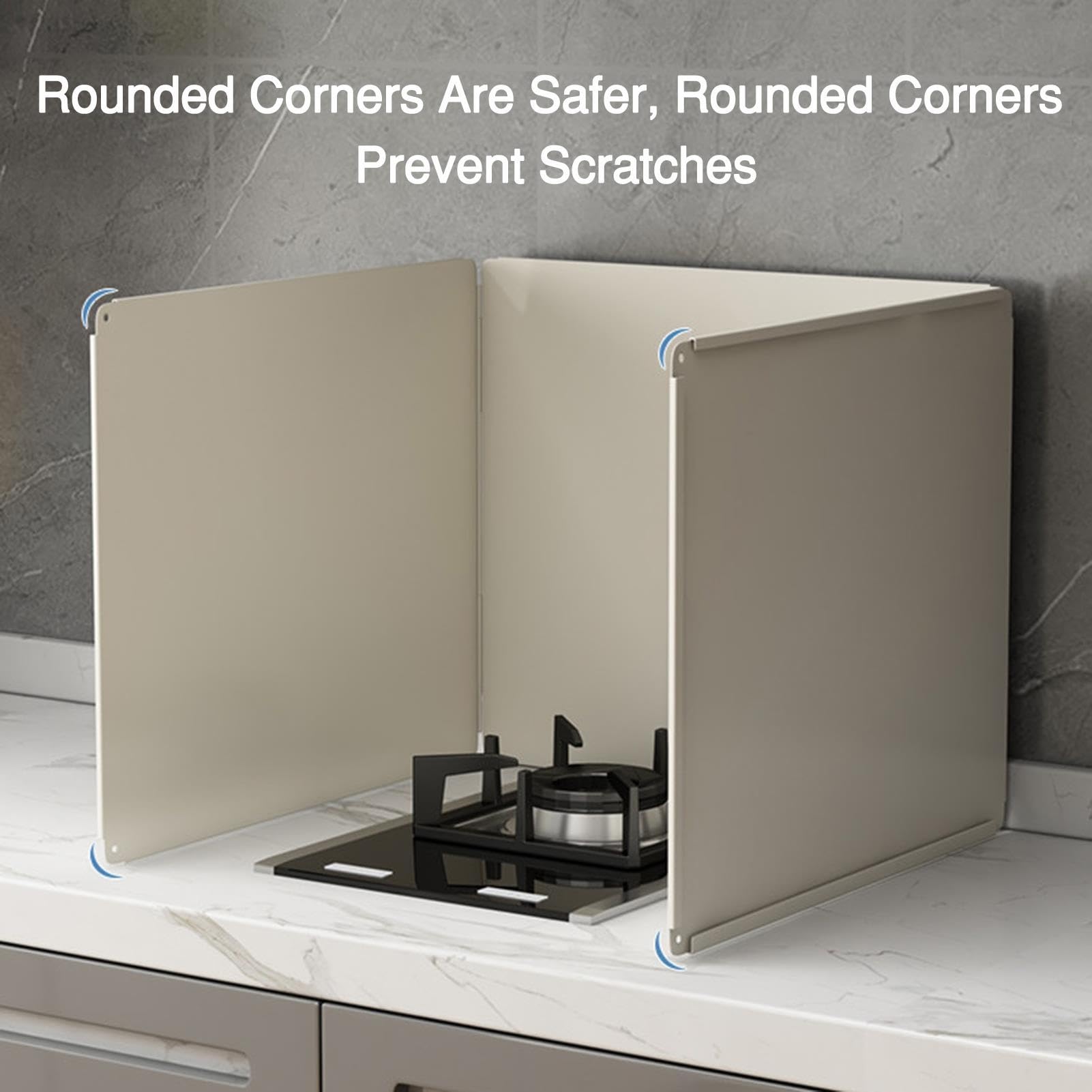 Protector Contra Salpicaduras 4 Lados, Contra Salpicaduras Grasa Plegable