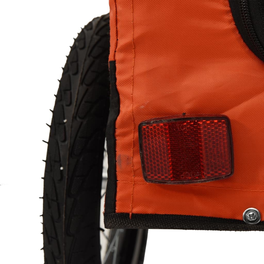 Remolque de bicicleta para perros, color amarillo y negro, de tela Oxford y hierro, plegable con ventana de red, capacidad de carga, 54,5 x x x para excursión, ciudad y parque